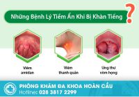 Những bệnh tiềm ẩn liên quan đến khàn tiếng