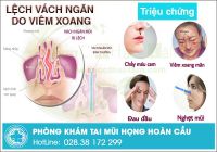 Lệch vách ngăn do viêm xoang có biểu hiện gì?